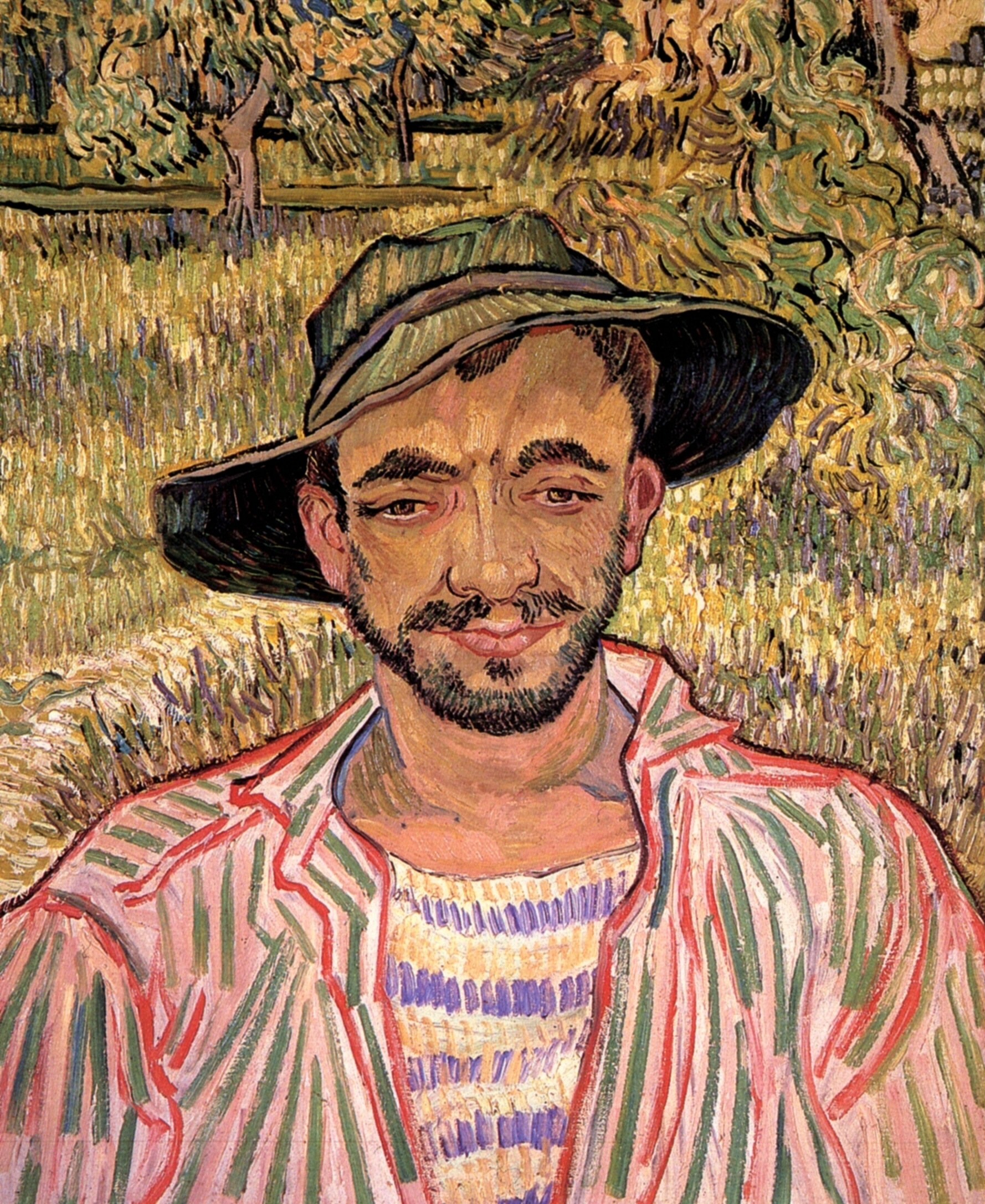 Картина Ван Гога Портрет молодого крестьянина 1889